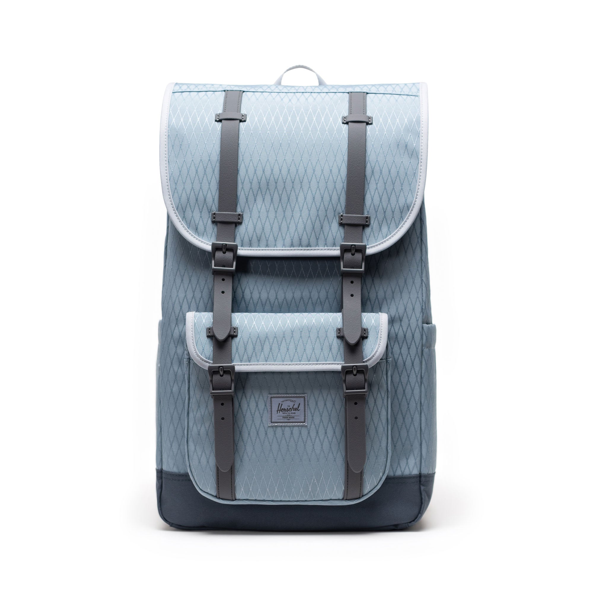 Elmas Dokulu Puslu Mavi Herschel Little America Su İtici Kumaş Sırt Çantası, 16" Laptop Uyumlu, 30 L